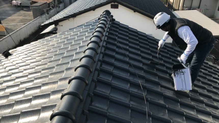 セメント瓦 屋根塗装