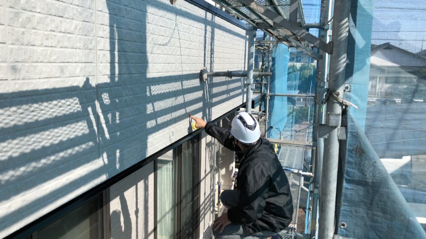 外壁塗装 検査状況