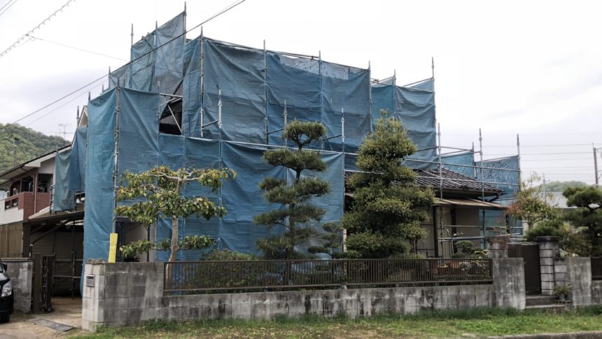 足場組立 外壁塗装工事
