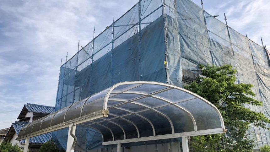 足場仮設 屋根塗装 外壁塗装